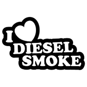 I Love Diesel Smoke Die Cut Vinyl Decal sticker