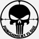 Punishment is Due The Punisher skull  Vinyl Deca..