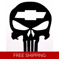 Punisher Chevy Die Cut Vinyl Deca..