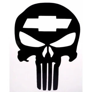 Punisher Chevy Die Cut Vinyl Decal Sticker