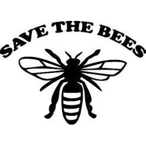 Save the Bees Die Cut Vinyl Decal sticker