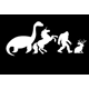 Dinosaur Unicorn Bigfoot Sasqautch die cut vinyl..
