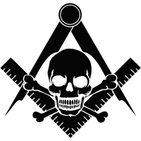 Bricklayer Mason Masonry Skull vi..