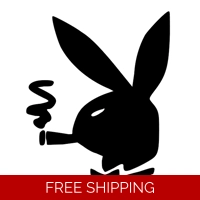 Smoking Playboy Bunny Die Cut Vin..