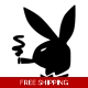 Smoking Playboy Bunny Die Cut Vinyl Decal Sticker Smoking Playboy Bunny Die Cut Vinyl Decal Sticker