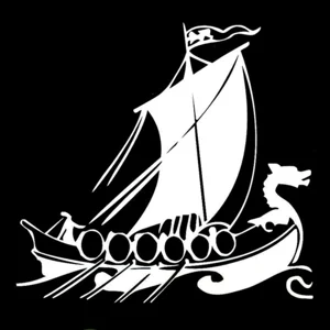 Viking Ship Valhalla Odin Norse Die Cut Vinyl Decal sticker