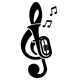 Trebel Clef Music Note Musical Musician Horn  Di.. Trebel Clef Music Note Musical Musician Horn  Di..