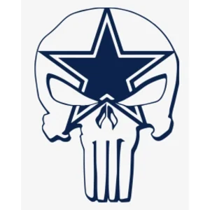 NFL Football Dallas Cowboys punisher Vinyl Decal sticker