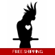 Parrot bird heart Die Cut Vinyl Decal sticker Parrot bird heart Die Cut Vinyl Decal sticker