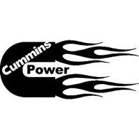 Dodge Cummins Power flames Vinyl ..