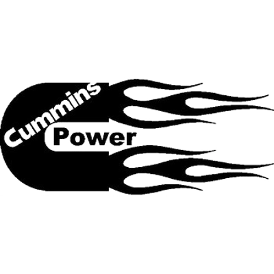 Dodge Cummins Power flames Vinyl Decal sticker