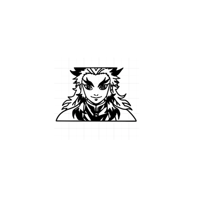 Demon Slayer Rengoku anime Vinyl Decal sticker