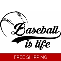 Baseball is life Sports Die Cut V..