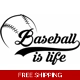 Baseball is life Sports Die Cut Vinyl Decal stic.. Baseball is life Sports Die Cut Vinyl Decal stic..