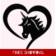 Unicorn heart Die Cut Vinyl Decal sticker Unicorn heart Die Cut Vinyl Decal sticker