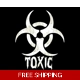 Biohazard Toxic Die Cut Vinyl Decal sticker Biohazard Toxic Die Cut Vinyl Decal sticker