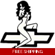 hot babe Chevy Die Cut Vinyl Decal Sticker