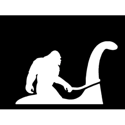 Bigfoot riding a dinosaur sasquatch die cut vinyl decal sticker Bigfoot riding a dinosaur sasquatch die cut vinyl decal sticker