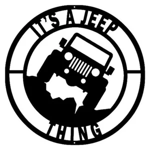 its a Jeep thing Die Cut Vinyl Decal Sticker