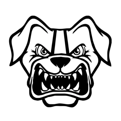 NFL Football Cleveland Browns Angry Dog Vinyl Decal sticker