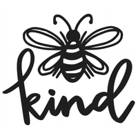 Bee Kind Die Cut Vinyl Decal stic..