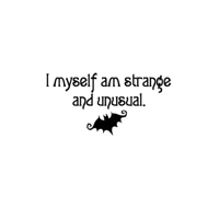 Beetlejuice I myself am strange a..