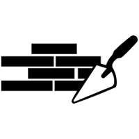 Bricklayer Brick Trowel vinyl dec..