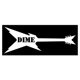 Pantera Dime Dimebag Darrel Guitar Die Cut Vinyl.. Pantera Dime Dimebag Darrel Guitar Die Cut Vinyl..