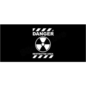Danger Restricted Area Biohazard Toxic Die Cut Vinyl Decal sticker