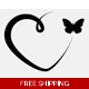 Butterfly heart animal Vinyl Decal sticker Butterfly heart animal Vinyl Decal sticker