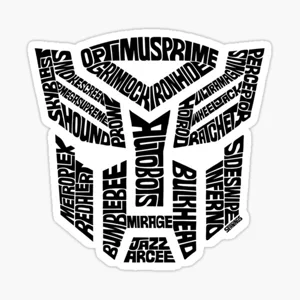 Transformers Optimus Prime Quotes Die Cut Vinyl Decal sticker