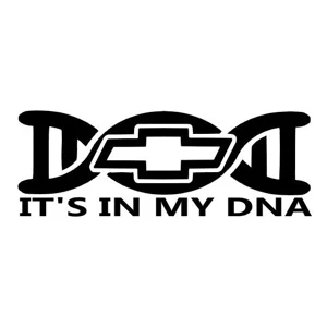 Chevy its in my dna Die Cut Vinyl Decal Sticker
