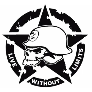 Live without limits Punisher skull  Vinyl Decal sticker