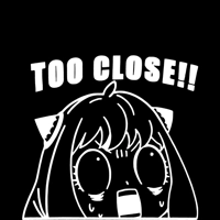 Too close girl anime japanese Vin..