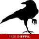 Raven Nevermore bird animal Die Cut Vinyl Decal .. Raven Nevermore bird animal Die Cut Vinyl Decal ..