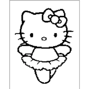 Hello Kitty Ballerina Vinyl Decal sticker