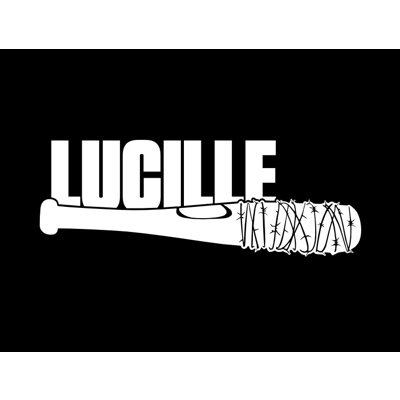 Lucille bat Neegan Vinyl Decal sticker