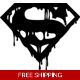 Superman Logo Drip Die Cut Vinyl Decal sticker Superman Logo Drip Die Cut Vinyl Decal sticker