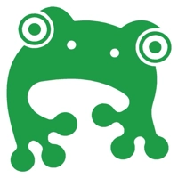 funny frog face animals Die Cut V..