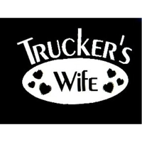 Trucker's wife hearts Vinyl Decal..
