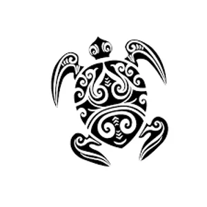 tribal sea Turtle Die Cut Vinyl Decal sticker