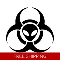 Biohazard Toxic Alien Die Cut Vin..