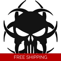 Biohazard Toxic Skull Die Cut Vin..