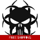 Biohazard Toxic Skull Die Cut Vinyl Decal sticker Biohazard Toxic Skull Die Cut Vinyl Decal sticker