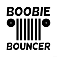 Boobie bouncer grille Vinyl Decal..