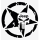 Jeep Skull Punisher Star Die Cut Vinyl Decal Sti..
