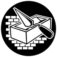 Bricklayer bricks trowel vinyl de..