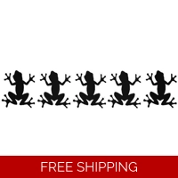 5 Frog line Die Cut Vinyl Decal s..