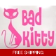 Bad kitty cat Die Cut Vinyl Decal sticker Bad kitty cat Die Cut Vinyl Decal sticker