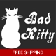 Bad kitty cat Die Cut Vinyl Decal sticker Bad kitty cat Die Cut Vinyl Decal sticker